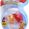 Other Brands Pokemon Teddiursa Pokeball Clip N Go Action Figure