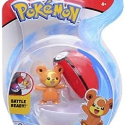 Other Brands Pokemon Teddiursa Pokeball Clip N Go Action Figure
