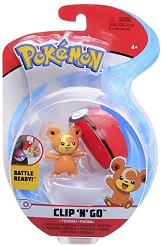 Other Brands Pokemon Teddiursa Pokeball Clip N Go Action Figure 1 Other Brands Pokemon Teddiursa Pokeball Clip N Go Action Figure