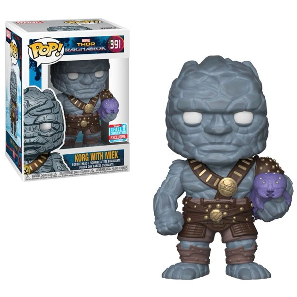 Funko Korg With Miek - Thor: Ragnarok - 391 - Pop! Vinyl - 2018 Fall Convention Exclusive 1 Funko Korg With Miek - Thor: Ragnarok - 391 - Pop! Vinyl - 2018 Fall Convention Exclusive