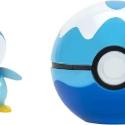 Doral Toys Pokemon Clip N Go Battle Ready Figure Set Piplup With DiveBall Poke Ball