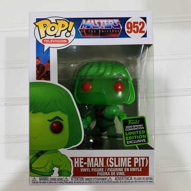 Funko Pop! Masters Of The Universe He Man Slime Pit Shared Sticker 2020 ECCC Exclusive 2 Funko Pop! Masters Of The Universe He Man Slime Pit Shared Sticker 2020 ECCC Exclusive