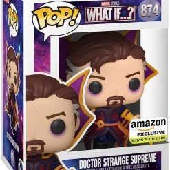 Funko Doctor Strange Supreme (Glow) - What If...? - 874 - Pop! Vinyl - Amazon Exclusive