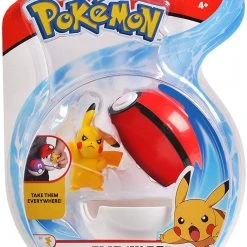 Other Brands Pokemon Clip 'N' Go Set - Features 2-Inch Pikachu Figure & Poke Ball - Perfect For Any Trainer