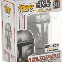 Funko Mandalorian (Chrome) - Star Wars: The Mandalorian - 345 - Pop! Vinyl - Amazon Exclusive