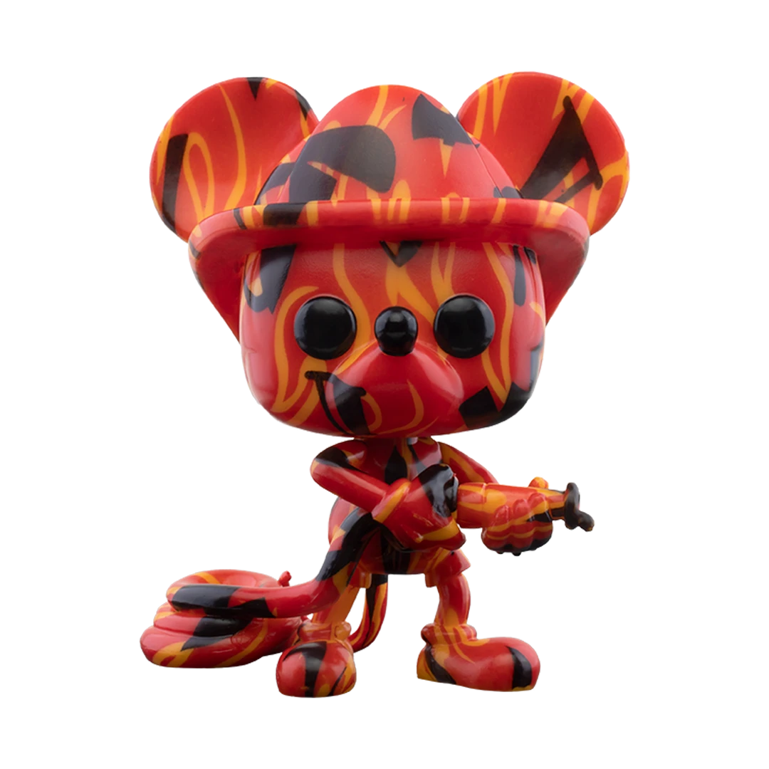 Funko Firefighter Mickey (Red) - Art Series - 19 - Pop! Vinyl - Walmart Exclusive W/ Hard Case 2 Funko Firefighter Mickey (Red) - Art Series - 19 - Pop! Vinyl - Walmart Exclusive W/ Hard Case