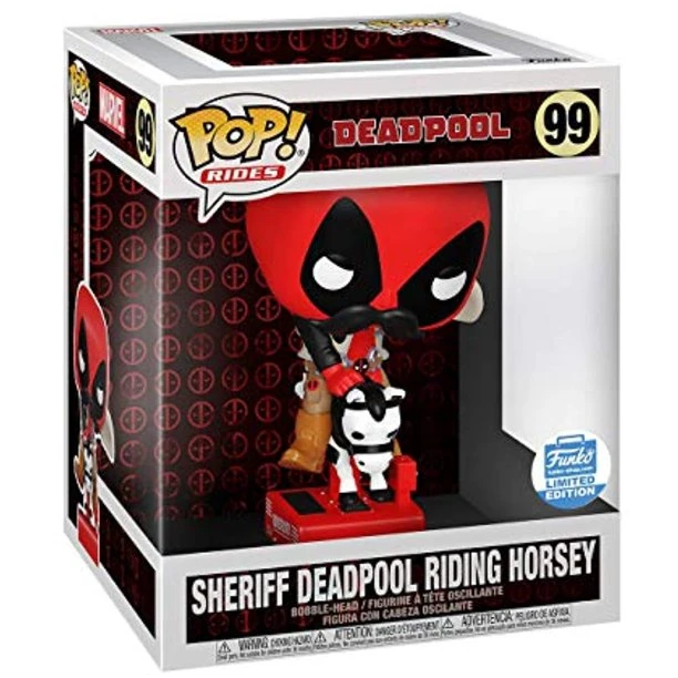 Funko POP! Rides Deadpool - Sheriff Deadpool Riding Horsey #99 Exclusive 2 Funko POP! Rides Deadpool - Sheriff Deadpool Riding Horsey #99 Exclusive
