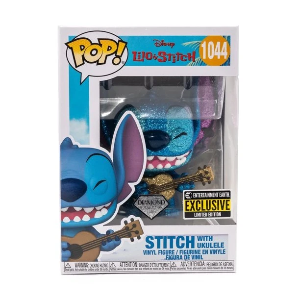 Funko Pop! Disney - Lilo & Stitch: Stitch With Ukulele Diamond Glitter #1044 (Exclusive) 1 Funko Pop! Disney - Lilo & Stitch: Stitch With Ukulele Diamond Glitter #1044 (Exclusive)