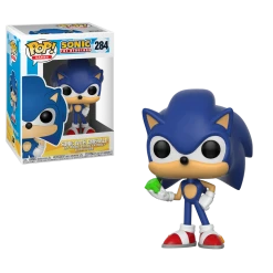 Funko Sonic W/ Emerald - Sonic The Hedgehog - 284 - Pop! Vinyl
