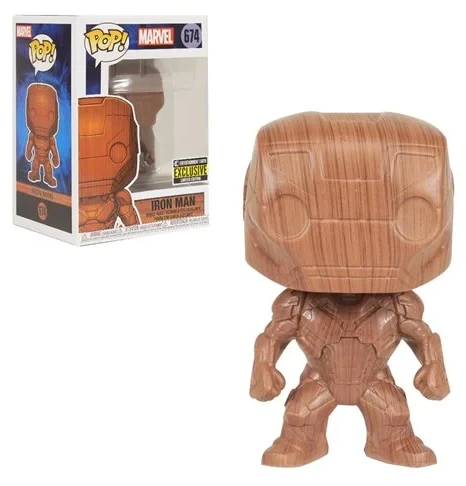 Funko Iron Man (Wood Deco) - Marvel - 674 - Pop! Vinyl - EE Exclusive 1 Funko Iron Man (Wood Deco) - Marvel - 674 - Pop! Vinyl - EE Exclusive