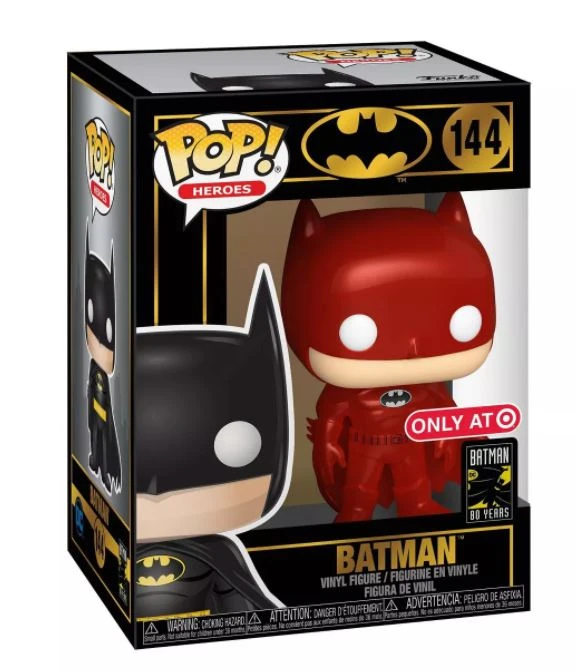 Funko Metallic Red Batman - Batman - 144 - Pop! Vinyl - Target Exclusive 1 Funko Metallic Red Batman - Batman - 144 - Pop! Vinyl - Target Exclusive