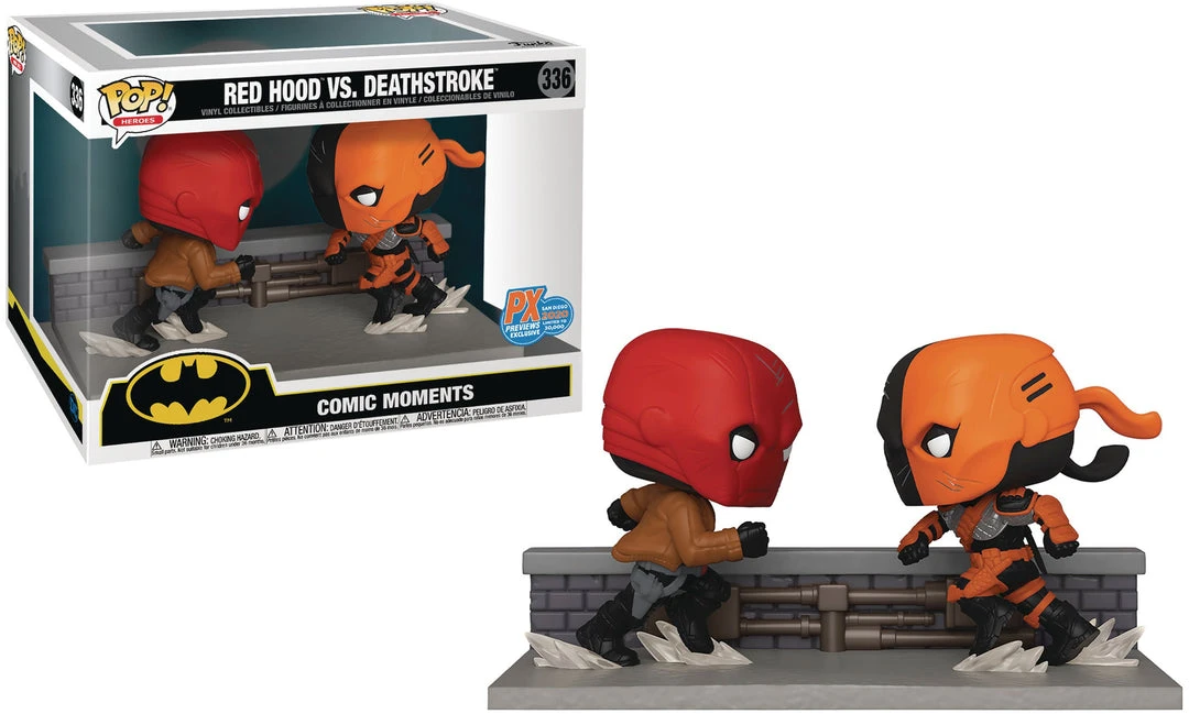 Funko Red Hood Vs Deathstroke - Comic Moments - DC Heroes - 336 - Pop! Vinyl PX Previews Exclusive 1 Funko Red Hood Vs Deathstroke - Comic Moments - DC Heroes - 336 - Pop! Vinyl PX Previews Exclusive