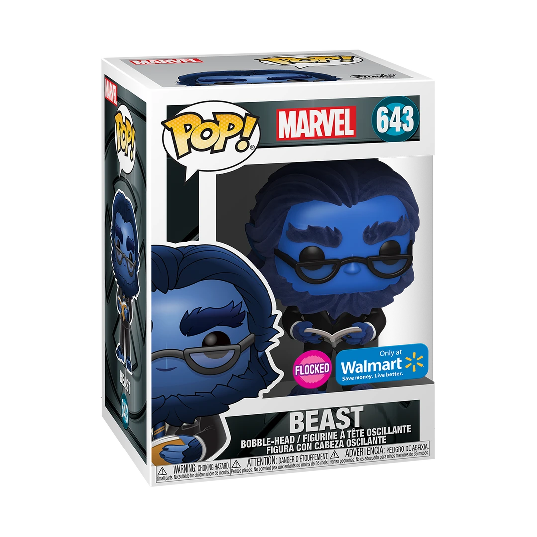 Funko Beast (Flocked) - Marvel: X-Men - 643 - Pop! Vinyl - Walmart Exclusive 1 Funko Beast (Flocked) - Marvel: X-Men - 643 - Pop! Vinyl - Walmart Exclusive
