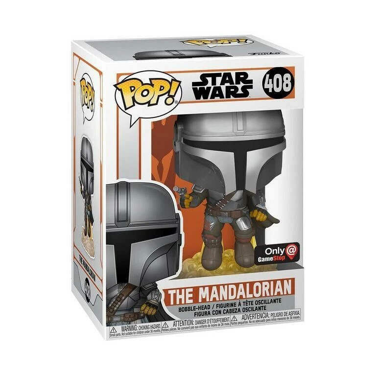 Funko The Mandalorian (Flying) - Star Wars: The Mandalorian - 408 - Pop! Vinyl - Gamestop Exclusive 1 Funko The Mandalorian (Flying) - Star Wars: The Mandalorian - 408 - Pop! Vinyl - Gamestop Exclusive