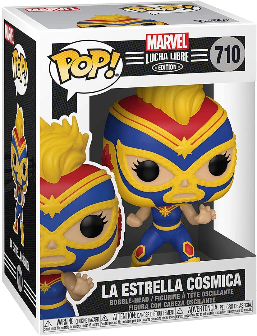 Funko La Estrella Cosmica (Captain Marvel) - Marvel: Lucha Libre - 710 - Pop! Vinyl 1 Funko La Estrella Cosmica (Captain Marvel) - Marvel: Lucha Libre - 710 - Pop! Vinyl