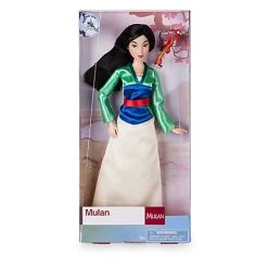 Disney Store Mulan Classic Doll With Mushu Figure - 11 1/2''